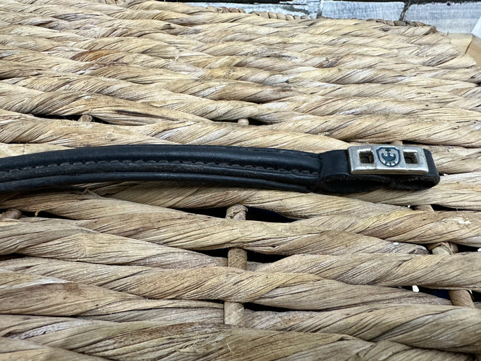 S/H Stubben Browband for Split-Head Bridle - Black - Full
