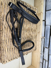 Load image into Gallery viewer, S/H English Flash Nose Bridle -Full- Very Dark Havana