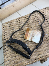 Load image into Gallery viewer, S/H Caldene Adjustable Padded Drop Noseband -Black- Pony