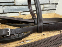 Load image into Gallery viewer, S/H Flash Noseband Bridle with Biogrip Reins -Full- Brown