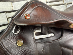 17” Medium Prestige Arezzo Jump Saddle - Brown