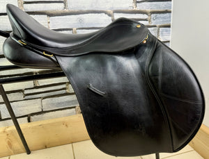 17” XW/Changeable Gullet Bates Caprilli GP Saddle - Black