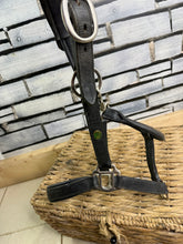 Load image into Gallery viewer, S/H Black Padded Leather Headcollar &amp; Poll Guard - Full