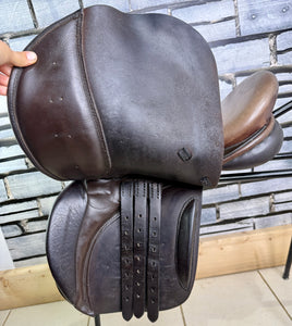 16 1/2” Wide Silhouette GP Saddle - Brown