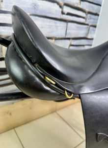 17 1/2” Wide-XW Jeffries Falcon English Event GP Saddle - Black