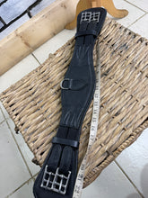 Load image into Gallery viewer, S/H Black Soft Leather Short Event/Dressage Girth-22”