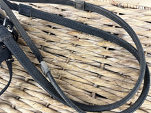 Load image into Gallery viewer, S/H Roma Web Complete Flash Bridle - Black - Full