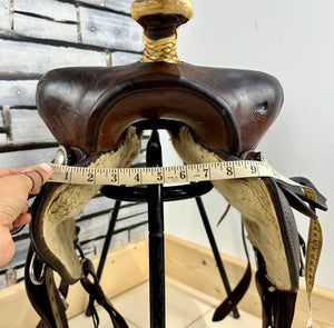 16” Bunkhouse Leather Banderas Texas Western Saddle - Brown
