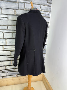 S/H Mears Pytchley Ladies Frock Hunt Coat - Black - Size 38