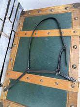 Load image into Gallery viewer, Sabre Drop Noseband - Black - Pony - Traditional English Leather