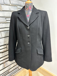Vintage Ladies Size 38 Harry Hall Wool Hunt Coat - Black