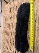 Load image into Gallery viewer, S/H Lemieux Sheepskin Noseband Cover with Velcro  - Black