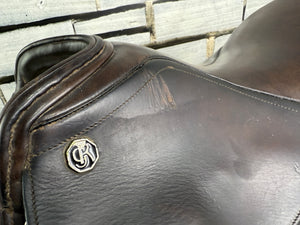 17” MW Kieffer N. Koof FL Jump Saddle - Brown