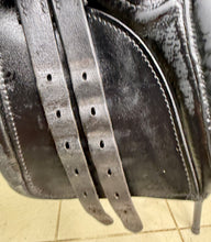 Load image into Gallery viewer, 12 1/2” Wide English Tiny Pony GP Saddle - Black - Child’s First Saddle