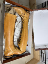 Load image into Gallery viewer, DeNiro Square Toe Full Lace Up Zip Boot - Size 37/UK 4 - Ambra