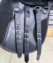 Load image into Gallery viewer, 16” XXW/Changeable Gullet Thorowgood T4 Pony Club LL GP Saddle - Black