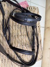 Load image into Gallery viewer, S/H Flash Bridle &amp; Reins - Brown - Pony