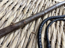 Load image into Gallery viewer, Footpack/Kennel Hunting Whip - Holly With Plaited Leather Thong