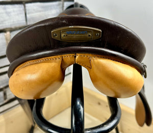 15 1/2” Wide (Fit 32) Stubben Rex Pony GP/Jump Saddle - Brown