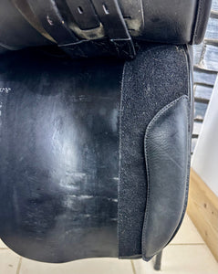 16 1/2” XXW Harry Dabbs Cob WH Saddle - Black