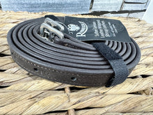 Load image into Gallery viewer, Rhinegold Hide Wrapped Softee Stirrup Leathers - Brown &amp; Black