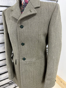NEW Oliver Brown Gents Heavy Keepers Tweed Frock Hunt Coat - Size 36
