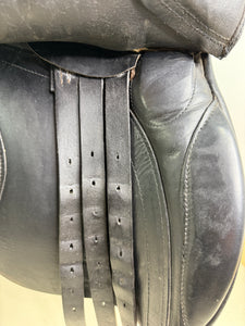 17 1/2” XW M&J Saddlery English GP Cob Saddle - Black