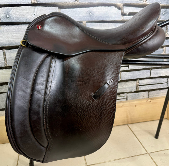 17” Wide Jeffries Stamford WH Saddle - Brown