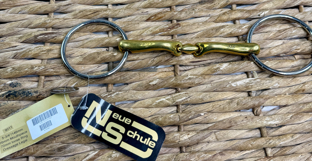 5 3/4” Neue Schule Verbindend 16mm Loose Ring Snaffle