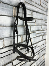 Load image into Gallery viewer, S/H Eqvvs Padded Comfort Flash Bridle - Black - Full