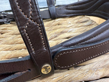 Load image into Gallery viewer, S/H Soft Padded Head Hunter Bridle - Brown - XF