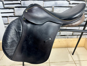 17 1/2” Narrow Berney Bros GP/Jump Saddle - Brown