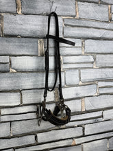 Load image into Gallery viewer, S/H English Hackamore Bridle - Brown - Full