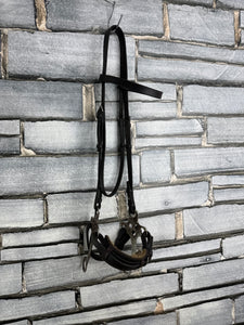 S/H English Hackamore Bridle - Brown - Full