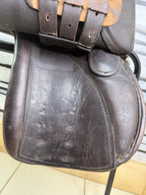 Load image into Gallery viewer, 14” Wide English Pony Saddle - Brown
