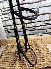 Load image into Gallery viewer, S/H English Snaffle TB Cavesson Bridle - Brown - Full