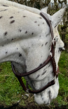 Load image into Gallery viewer, Comfort Leather Headcollar -Serenity Poll Relief- Plaited Nose -S/Pony/Cob/F