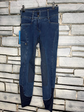 Load image into Gallery viewer, Kingsland Kayce Grip Denim Breeches - Size 32/22” Waist - Dark Denim