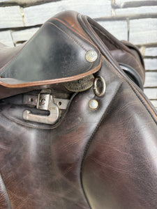 17” MW Patrick Saddlery Jump Saddle - Brown
