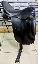 Load image into Gallery viewer, 17 1/2” XW Albion Genesis Ultima Dressage Saddle - Adjusta Tree - Black - Extra Wide