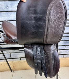 16” Wide Ideal English Pony WH/VSD Saddle - Brown
