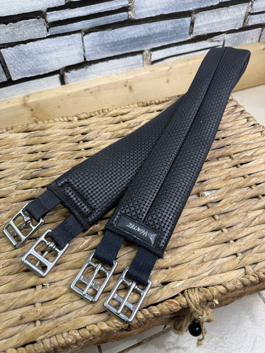 S/H 44” Wintec Elastic Waffle Girth - Black