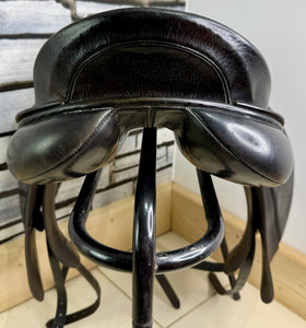 18” MN Albion Style Dressage Saddle - Black