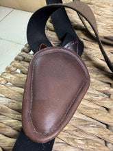 Load image into Gallery viewer, S/H Elasticated V-Check SJ Breastplate - Full - Brown/Brass