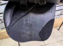 Load image into Gallery viewer, 16 1/2” Changeable Gullet (Medium) Whitaker Barnsley Pony Jumping Saddle - Black