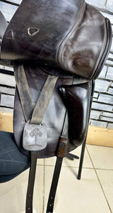 17 1/2” MW Spalding Eclipse Dressage Saddle - Brown