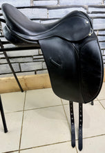 Load image into Gallery viewer, 17 1/2” MW Ideal Jessica Dressage Saddle - Black - Flocked
