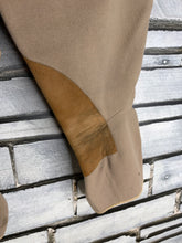 Load image into Gallery viewer, Vintage Sams Cavalry Twill Elephant Ear Breeches -24” Waist- Buff - Suede Knees