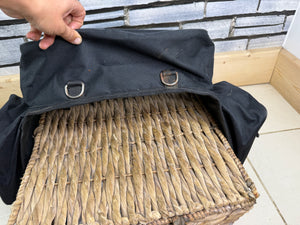 S/H Saddle Bags with Top Bags - Black