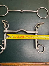 Load image into Gallery viewer, 4 1/2” Harvey Double Bit Set - Sliding Weymouth &amp; Narrow Mouth Bridoon- Showing